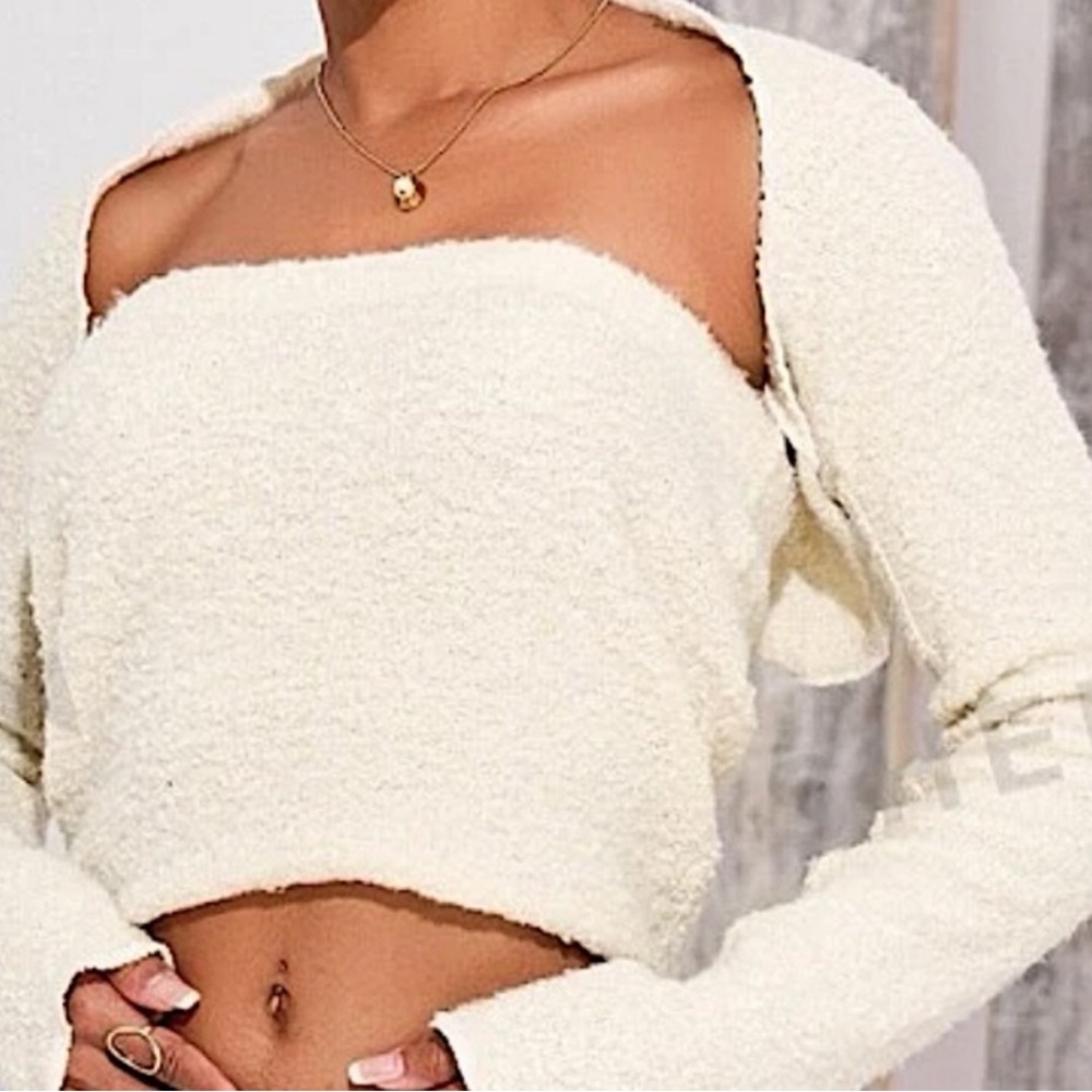 *NEW* Knit Short Cardigan & Bandeau Set